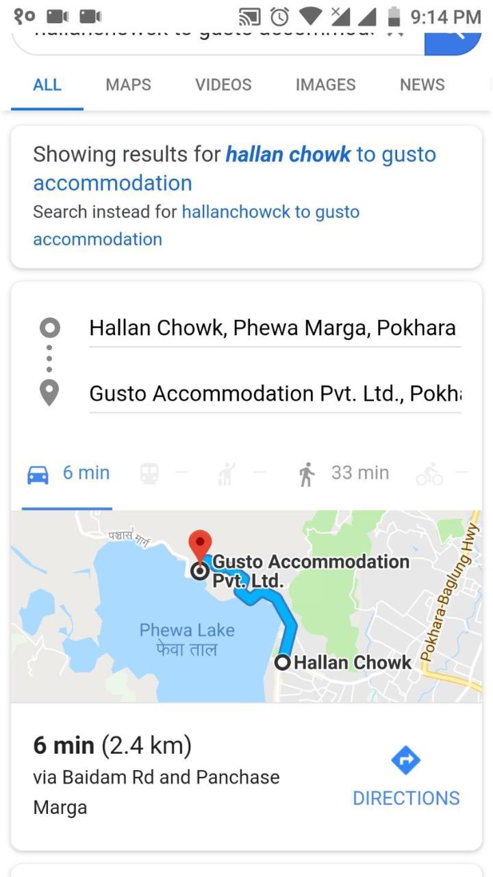 Gusto Accommodation 포카라 외부 사진